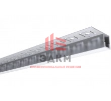 Алюминиевый профиль Apeyron для светодиодной ленты, под гипсокартон и плитку, серебро, 32x13мм, комплект 08-52