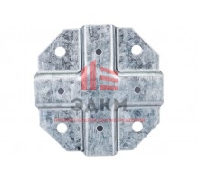 Краб-система Крепче Х-образный, цинк, 20x20 мм, 20 шт. 