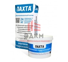 Эластичная двухкомпонентная цементная гидроизоляция ЛАХТА эластичная 3/1