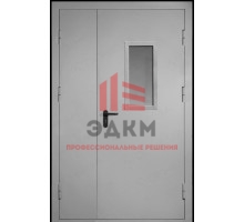 Противопожарная дверь двупольная с остеклением EIS-60