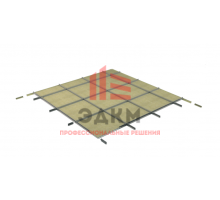 Видимая белая подвесная потолочная система Rockfon® System T24 E™