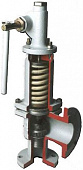 Клапан 17с6нж (СППК4Р,СППК5 Р) предохранительный угловой полноподъёмый Ру-16 Т-40 до 450
