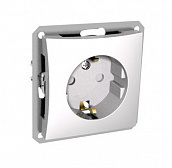 Розетка с з/к, мех-м бел ДУЭТ  (000143)