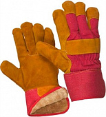 Перчатки комбинированные утепленные люкс