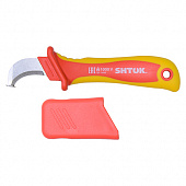 Нож для снятия изоляции с пяткой 1000В Shtok