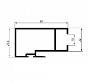 Створка центральная бел. (6,0м) C640/11