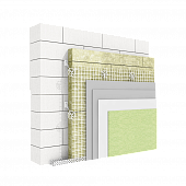 Система теплоизоляции фасадов с толстым наружным штукатурным слоем и минераловатным утеплителем Weber.Therm Monoroc