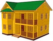 Проект дома-61 из бруса