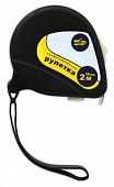 Рулетка 2 м/16 мм корпус черный-прорезиненный