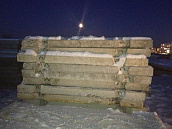 Плита дорожная ПДП б/у 3x1.75