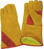 Краги спилковые пятипалые Русские львы Люкс