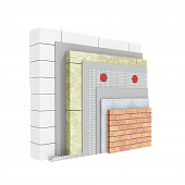 Система теплоизоляции фасадов с облицовкой клинкерной плиткой в качестве финишного слоя Weber.Therm Clinker