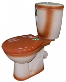 Унитаз - компакт Евро декор коричневый